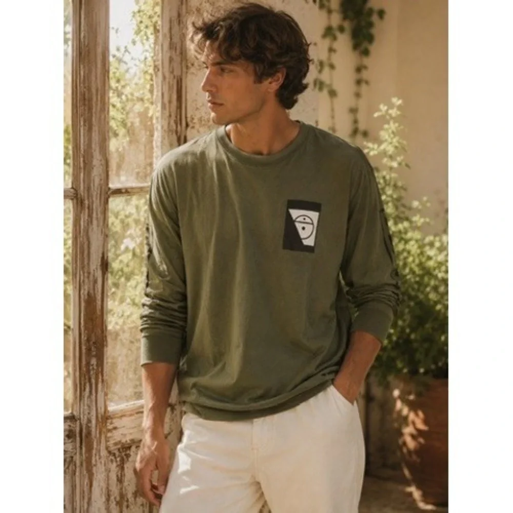 The North Face Steep Tech Scot Schmidt Long Sleeve Shirt Mens Medium Olive Green